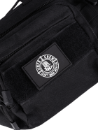 Various Patch Hip Bag Black